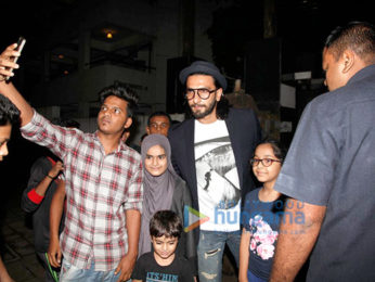 Ranveer Singh snapped post dinner at grandparents house in Bandra