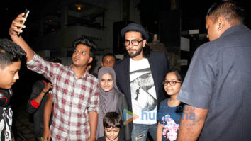 Ranveer Singh snapped post dinner at grandparents house in Bandra