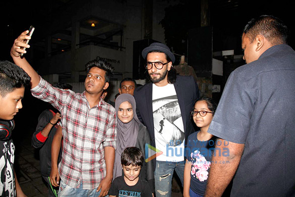 Ranveer Singh snapped post dinner at grandparents house in Bandra Ranveer Singh snapped post dinner at grandparents house in Bandra