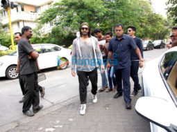 Ranveer Singh snapped post gym in Bandra
