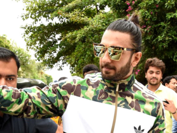 Ranveer Singh snapped post gym in Bandra