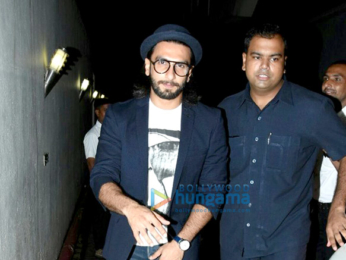 Ranveer Singh snapped post meeeting with the Bhatts at Vishesh Films office