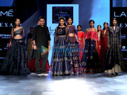 Saiyami Kher walks the ramp for designer Nachiket Barve at the Lakme Fashion Week 2017