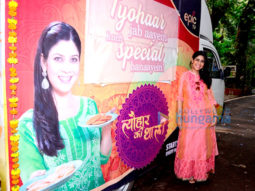 Sakshi Tanwar snapped promoting her upcoming show ‘Tyohaar Ki Thali’