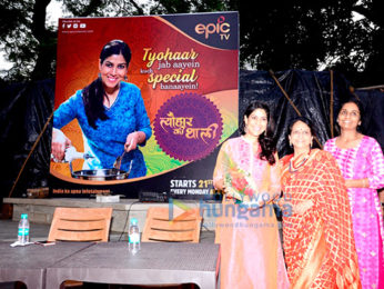 Sakshi Tanwar snapped promoting her upcoming show 'Tyohaar Ki Thali'