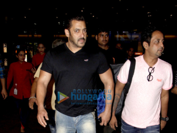 Salman Khan, Alvira Khan Agnihotri and Arpita Khan arrive back in Mumbai