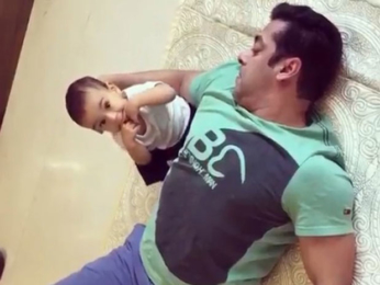 CUTE! Salman Khan seen rolling on the floor with nephew Ahil