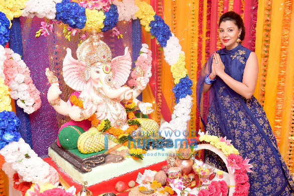 sambhavna seth her husband avinash dwivedi celebrate ganesh chaturthi 2
