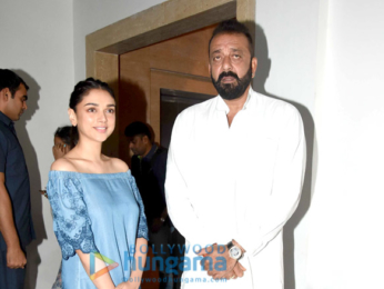 Sanjay Dutt and Aditi Rao Hydari at Fever 104 FM for Bhoomi promotions