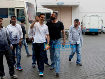 Sanjay Dutt snapped promoting his film Bhoomi