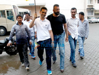 Sanjay Dutt snapped promoting his film Bhoomi