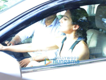 Sara Ali Khan snapped post gym in Khar