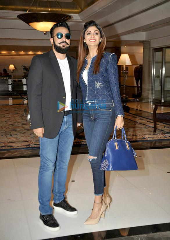 shilpa shetty kundra and raj kundra attend the launch of indian poker league 5