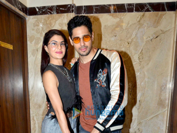Sidharth Malhotra & Jacqueline Fernandez snapped at 'A Gentleman' promotions on Radio Today