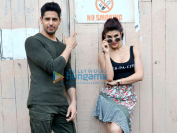 Sidharth Malhotra and Jacqueline Fernandez snapped at A Gentleman promotions