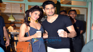 Sidharth Malhotra and Jacqueline Fernandez snapped at The Kitchen Garden