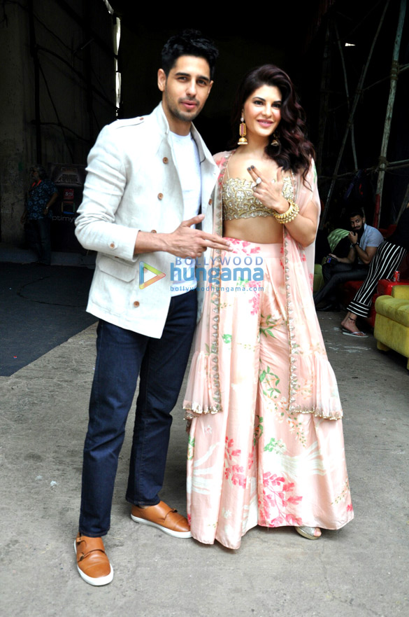 sidharth malhotra and jacqueline fernandez snapped promoting a gentleman 3