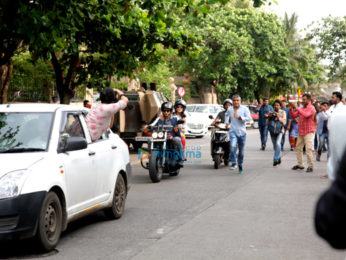 Sidharth Malhotra and Jacqueline Fernandez snapped riding a bike to promote A Gentleman in Bandra