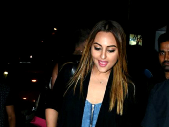 Sonakshi Sinha snapped post dinner with friends in Bandra