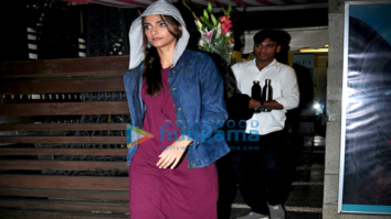Sonam Kapoor snapped post salon session in Juhu