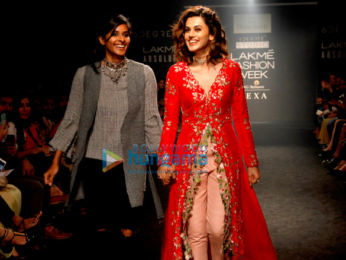 Taapsee Pannu walks for Divya Reddy at Lakme Fashion Week 2017