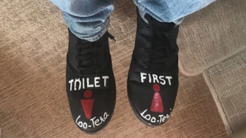These quirky shoes of Akshay Kumar promoting his film Toilet: Ek Prem Katha will definitely grab your attention