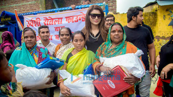 Urvashi Rautela visits flood-affected areas in Uttarakhand