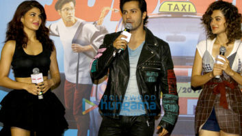 Varun Dhawan, Jacqueline Fernandez & Taapsee Pannu launch the trailer of ‘Judwaa 2’