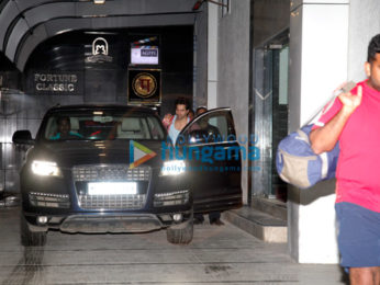 Varun Dhawan and Kartik Aaryan snapped at gym today