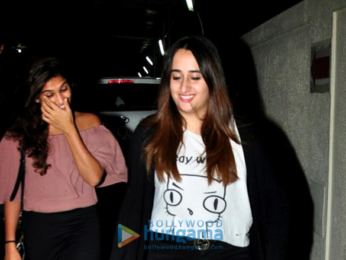 Varun Dhawan and Natasha Dalal snapped post 'Annabelle: Creation' screening