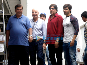 Varun Dhawan and family snapped post David Dhawan’s birthday lunch at Hakkasan