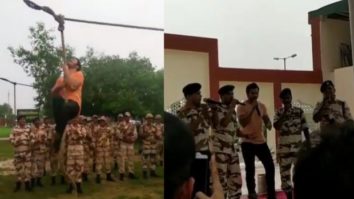 WOW! Varun Dhawan does rope climbing, sings with soldiers