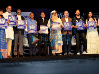 Varun Dhawan and Anupam Kher snapped at 'Rally For Rivers' event in Mumbai