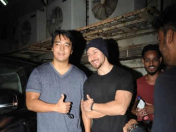 Tiger SHroff and RInzing Denzongpa snapped post movie at PVR