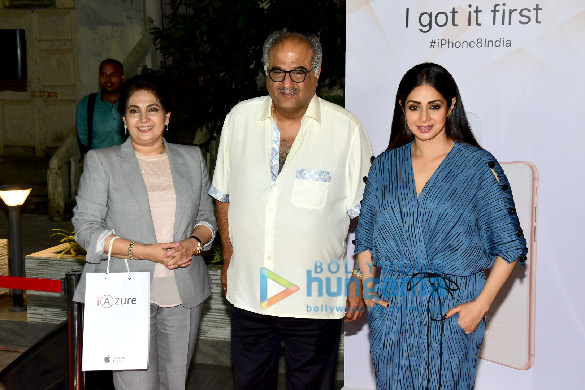 Sridevi and Boney Kapoor snapped at the iAzure store in Mumbai