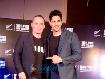 Sidharth Malhotra addresses the media in Pune as the brand ambassador of Tourism New Zealand