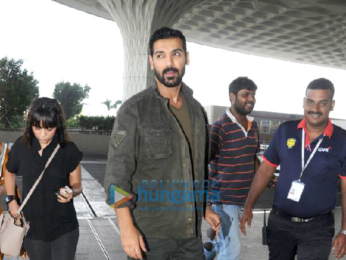 John Abraham and Boman Irani snapped at the airport