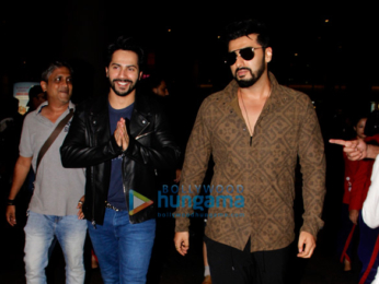Varun Dhawan, Alia Bhatt and Kangna Ranaut snapped at the airport