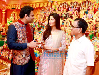Katrina Kaif & Mammootty at the Navratri celebrations organized by Kalyan Jewellers