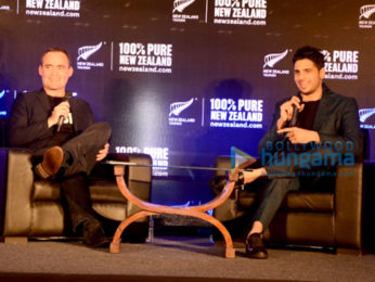 Sidharth Malhotra addresses the media in Pune as the brand ambassador of Tourism New Zealand