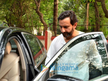 Saif Ali Khan snapped post a meeting in Bandra