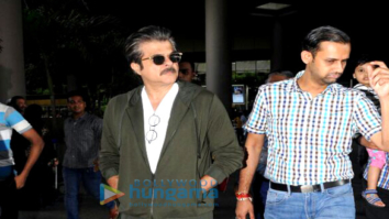 Anil Kapoor is seen sporting 'Fanney Khan' look whilst returning from Dubai