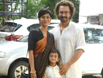 Aamir Khan and family snapped on Eid today
