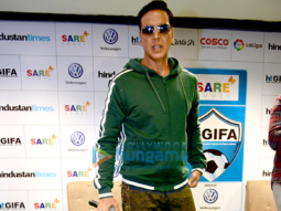 Akshay Kumar graces the grand opening ceremony of Indian Football Tournament in New Delhi