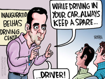 Bollywood Toons: Salman Khan inaugurates driving centre!