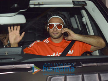 Ranveer Singh snapped after dubbing for 'Padmavati'