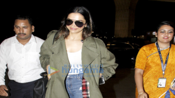 Deepika Padukone snapped leaving for Bangalore