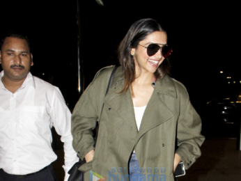 Deepika Padukone snapped leaving for Bangalore