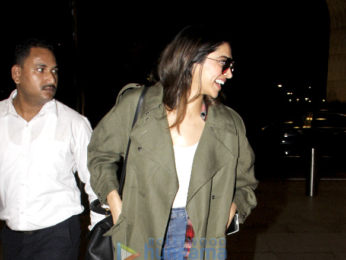 Deepika Padukone snapped leaving for Bangalore