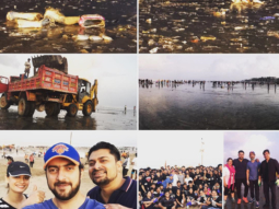 Dia Mirza takes up the task of cleaning the Juhu Beach with husband Sahil Sangha